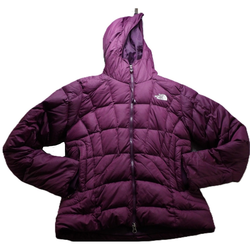 The North Face Purple Down Quilted Hooded Puffer Jacket Women S Winter Outerwear
